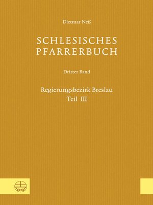 cover image of Schlesisches Pfarrerbuch
